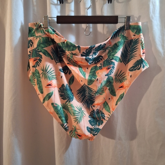 Tropical Flamingo Print Swimsuit - Picture 10 of 14